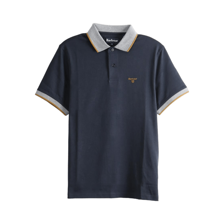 Barbour Cornsay Polo Shirt "Navy/Camel"
