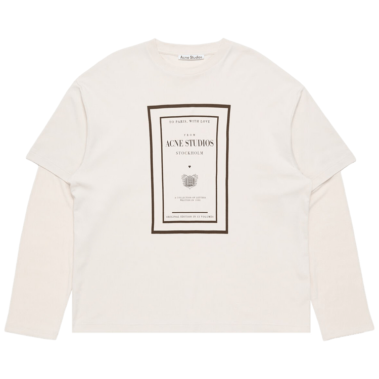 Acne Studios Layered Graphic T-Shirt "Warm Beige"