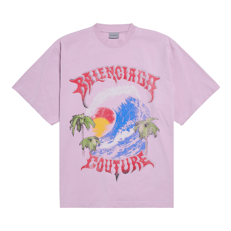 Balenciaga Large Fit T-Shirt "Old Pink"