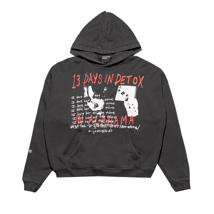Enfants Riches Déprimés 13 Days In Detox Hoodie "Faded Black"