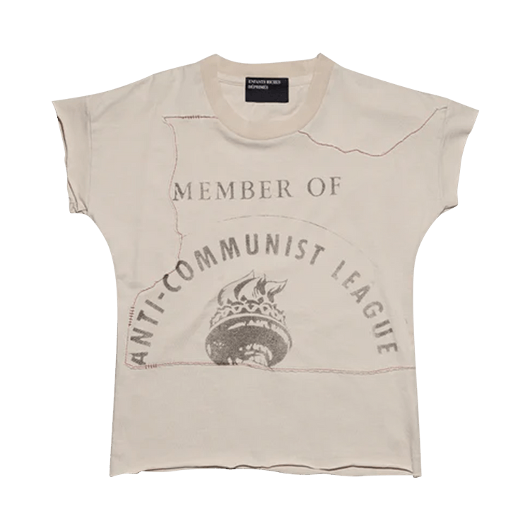 Enfants Riches Déprimés Anti-Communist League Shrunken T-Shirt "Stained White"