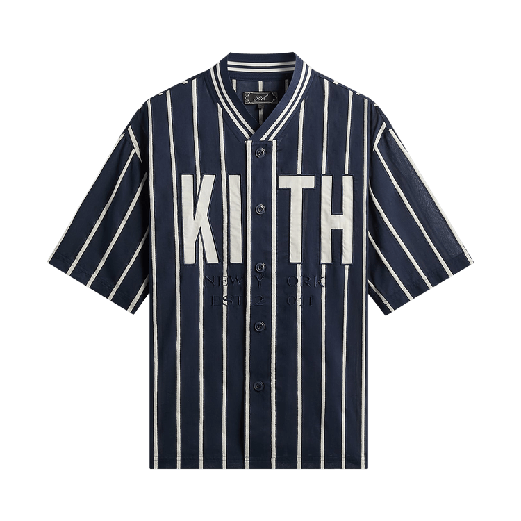 Kith Silk Linen Chenille Stripe Pacey Shirt "Nocturnal"
