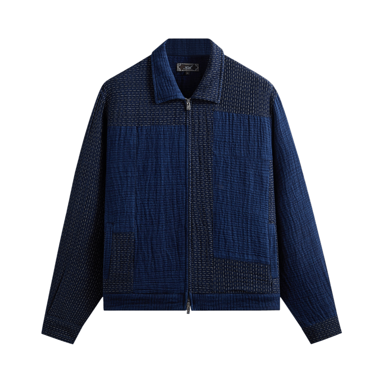 Kith Stitched Patchwork Connor Blouson Jacket "Dark Indigo"