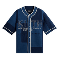 Kith Patchwork Seersucker Short Sleeve Daley Shirt "Indigo"