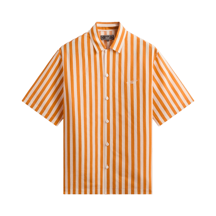Kith Striped Thompson Camp Collar Shirt "Tiger"