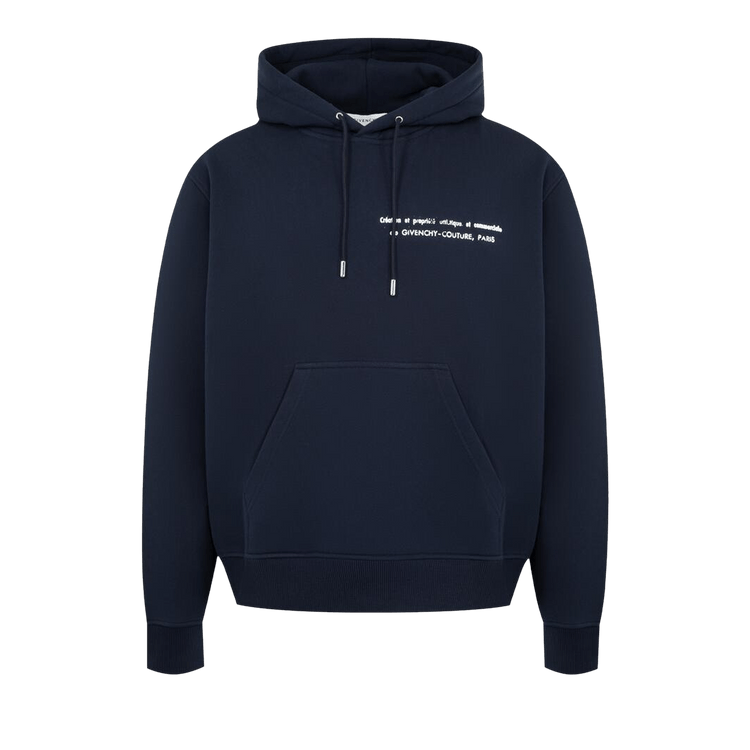 Givenchy Couture Seam Regular Fit Hoodie "Night Blue"