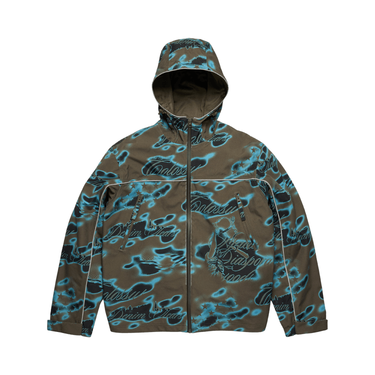 Denim Tears Cloud Camo Taped Seam Shell Jacket "Green"