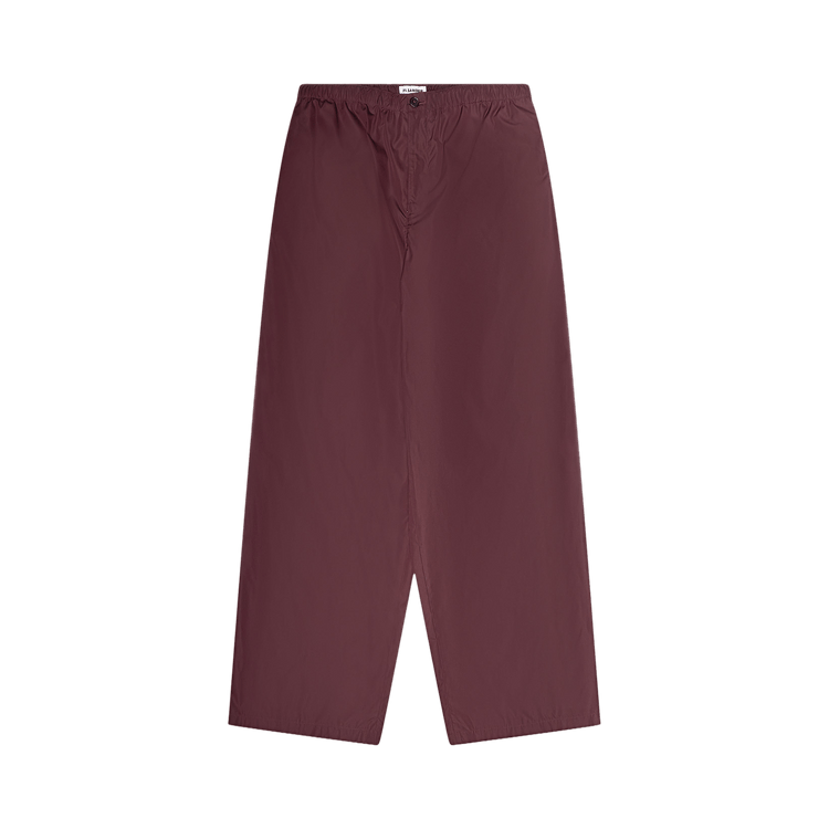 Jil Sander Taffetas Wide Leg Trousers "Red"