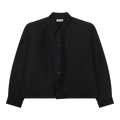 Jil Sander Technical Button Down Shirt "Black"