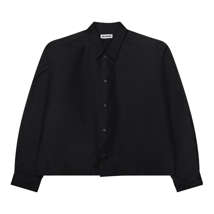 Jil Sander Technical Button Down Shirt "Black"