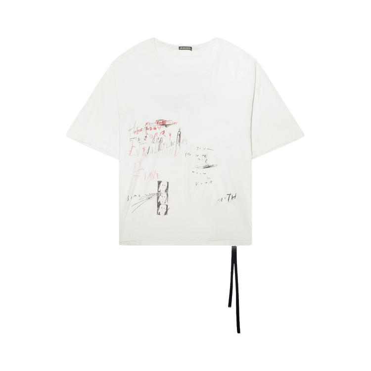 Ann Demeulemeester Everything Is Fine T-Shirt "Cream"