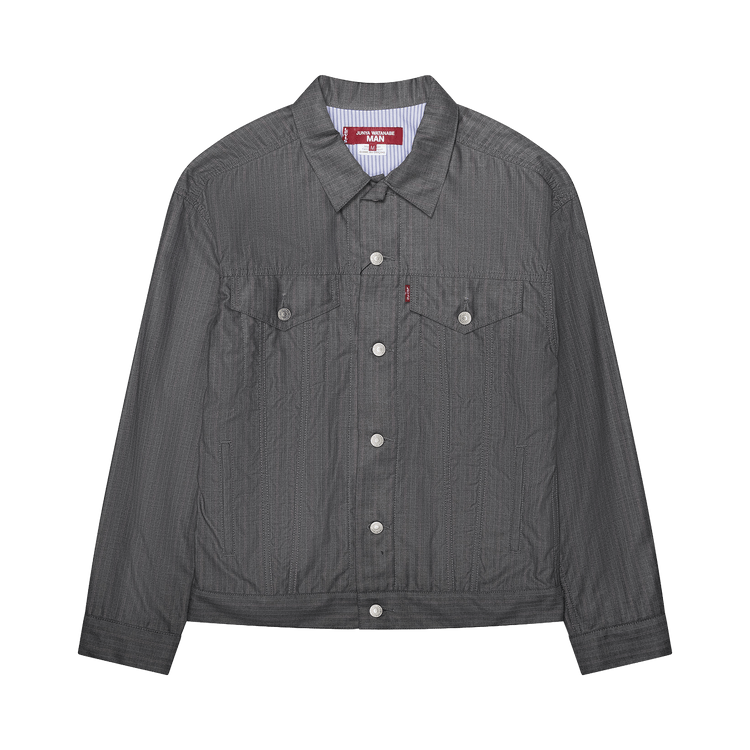 Junya Watanabe MAN x Levi"s Striped Trucker Jacket "Grey'
