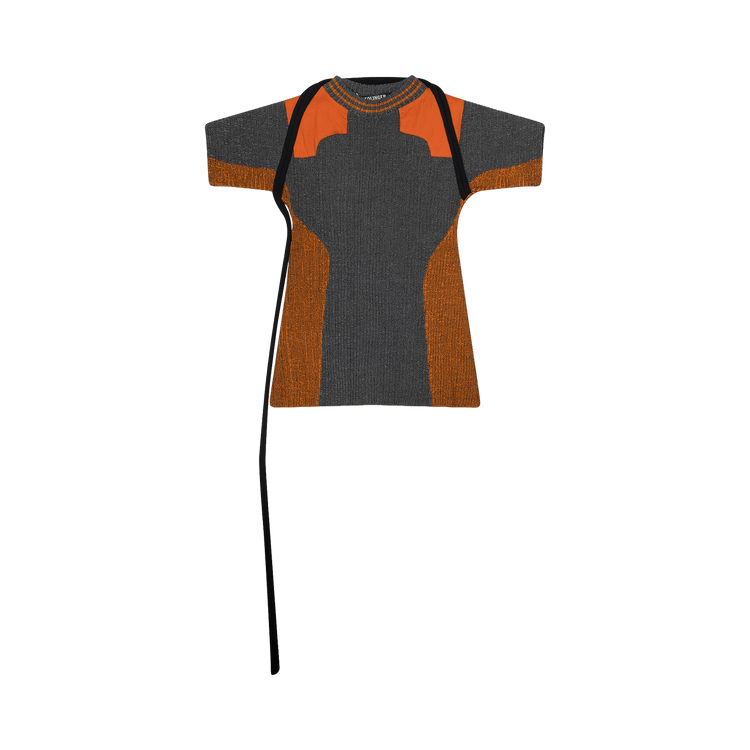 Ottolinger Textured Knit Team Shirt "Grey/Orange"