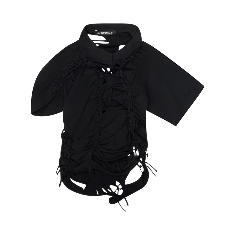 Ottolinger Braided T-Shirt "Black"