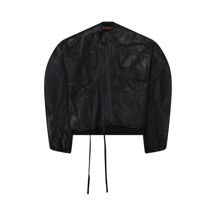 Ottolinger Glazed Denim Zip Jacket "Black"