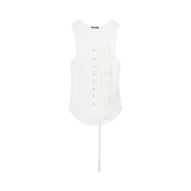 Ann Demeulemeester Rase Serafino Tank Top "White"