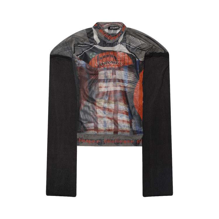 Ottolinger Racing Plaid Mesh Hybrid Long-Sleeve "Multicolor"