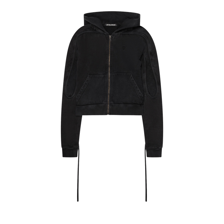 Ottolinger Sutured Zip Hoodie "Black"