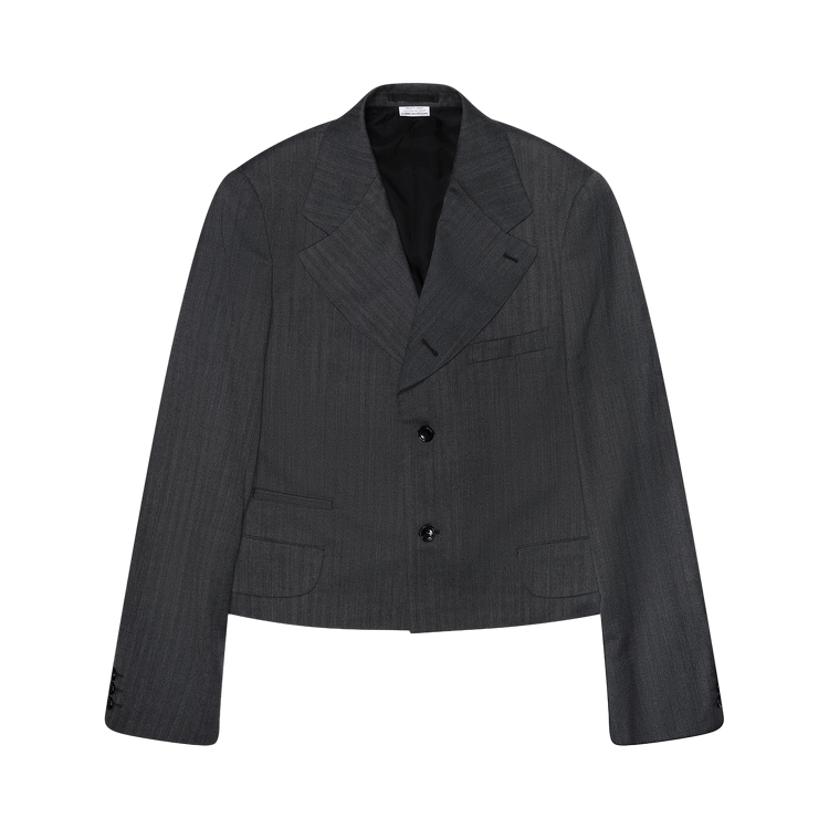 Comme des Garçons Homme Plus Cropped Single Breasted Blazer "Grey"