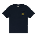 Aimé Leon Dore Short-Sleeve World Peace Tee "Navy Blazer"