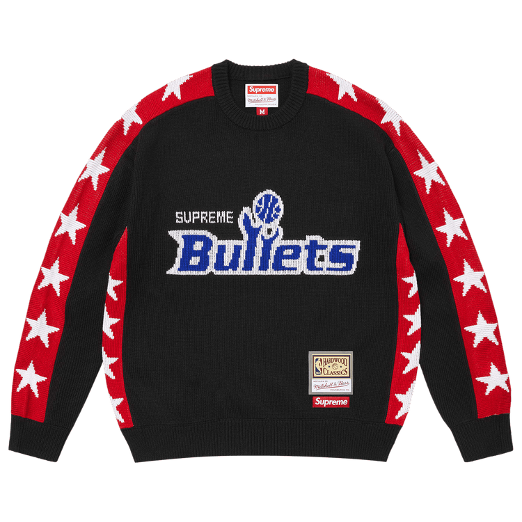 Supreme x Mitchell & Ness Teams Sweater "Black"