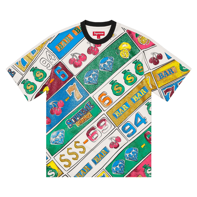 Supreme Slot Machine Short-Sleeve Top "White"