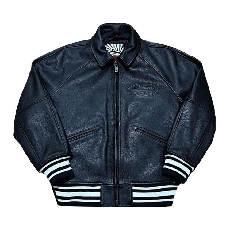 Corteiz Leather Jacket "Black"