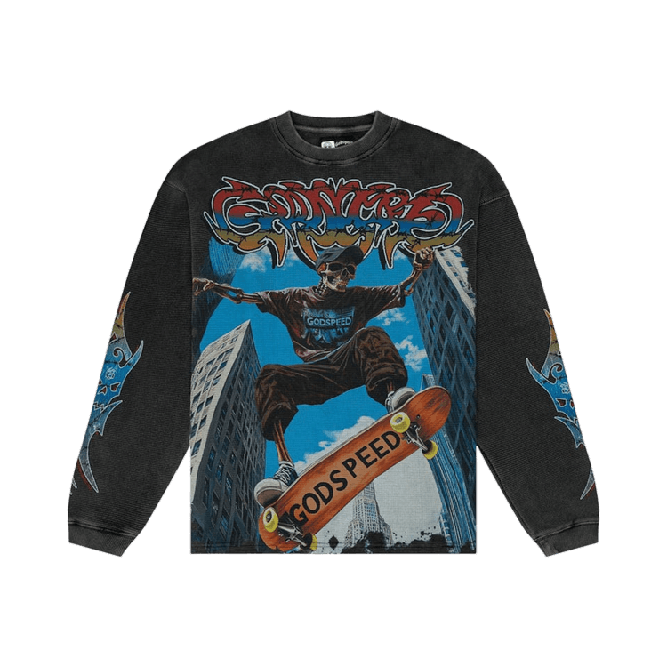 Godspeed Ollie Long-Sleeve Thermal T-Shirt "Black"