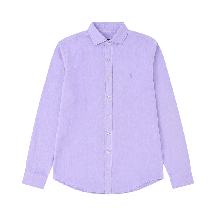 Polo Ralph Lauren Slubby Linen Sport Shirt "Powder Purple"