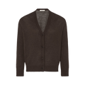 The Row Ovida Cardigan "Chestnut Brown"