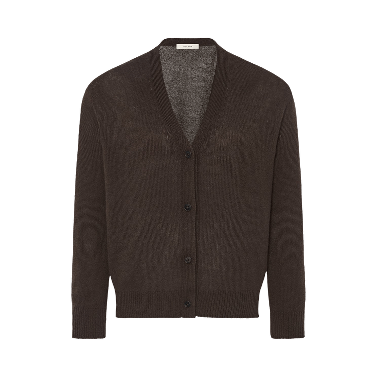 The Row Ovida Cardigan "Chestnut Brown"