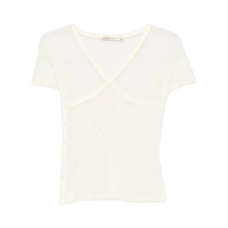Paloma Wool Olimpia Mesh Top "Pale Yellow"