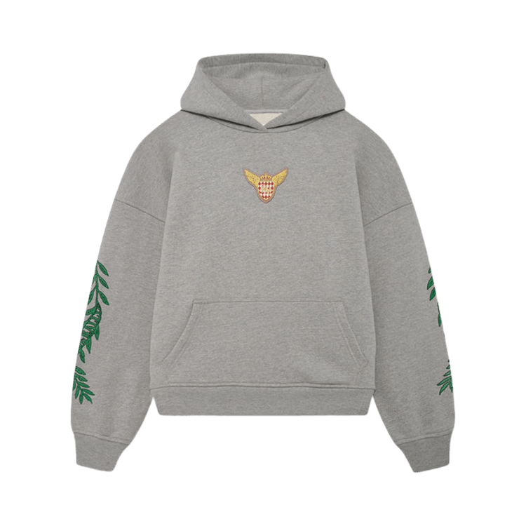 Rhude Tripoli Wreath Hoodie "Heather Grey/Green/Blue"