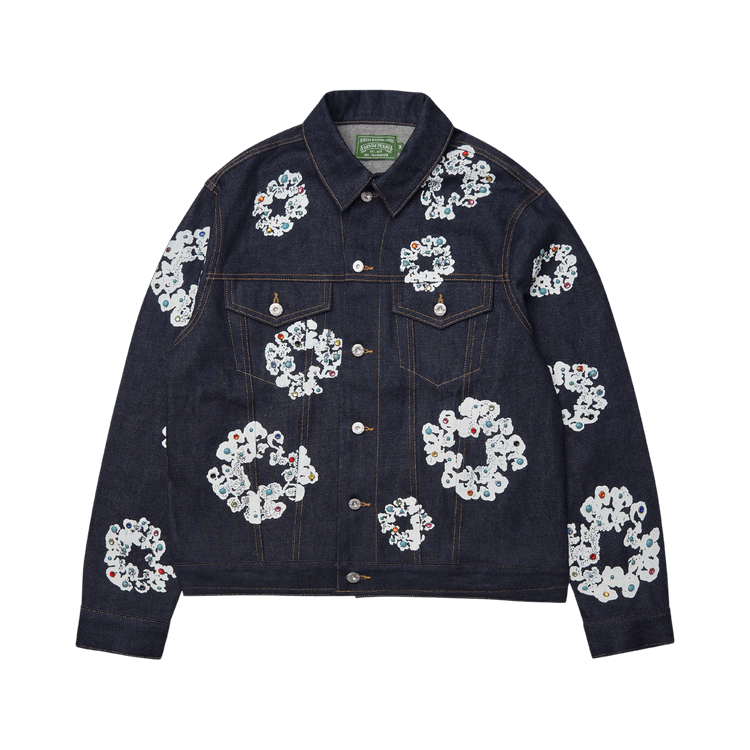 Denim Tears Studded Cotton Wreath Denim Jacket "Selvedge"