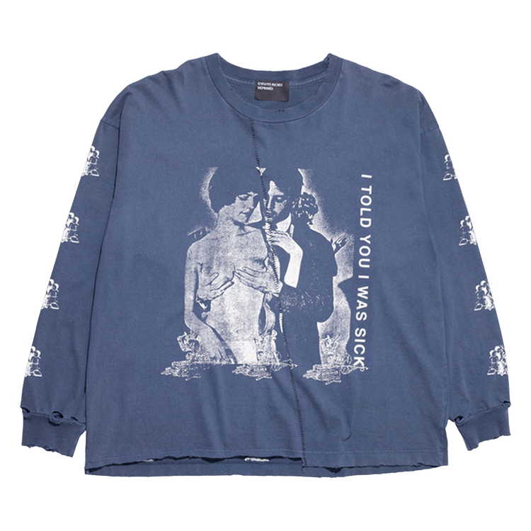Enfants Riches Déprimés I Told You I Was Sick Long-Sleeve T-Shirt "Thrashed Navy"