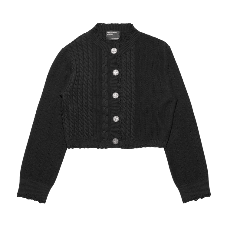 Enfants Riches Déprimés Cropped Cardigan "Black"