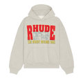 Rhude The Desert Decides Hoodie "Heather Grey/Red/Multicolor"