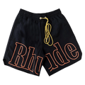 Rhude Logo Track Short "Black/Orange"
