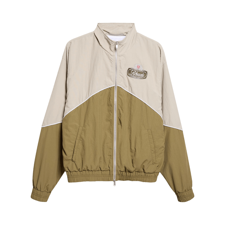 Rhude Desert Racing Track Jacket "Olive/Grey"