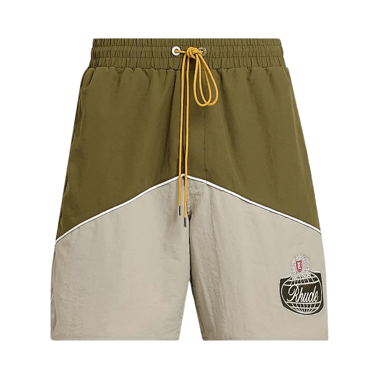 Rhude Desert Racing Track Short "Olive/Grey"
