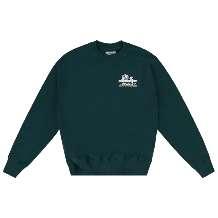 Aimé Leon Dore Unisphere Crewneck Sweatshirt "Green"