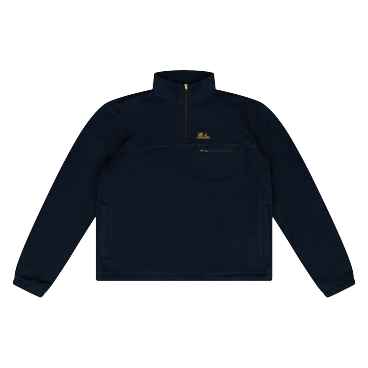 Aimé Leon Dore Quarter Zip Fleece Pullover "Navy Blazer"