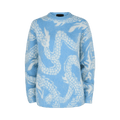 Givenchy 4G Dragon Sweater "Blue/White"