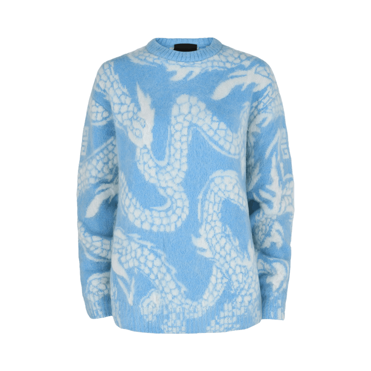 Givenchy 4G Dragon Sweater "Blue/White"