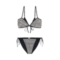 Balenciaga Crystal Embellished Bikini Set "Black"