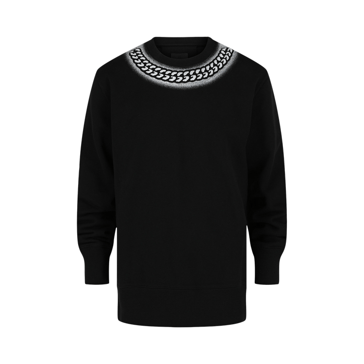 Givenchy Embossed Chain Graphic Sweatshirt "Black"