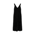 Ferragamo Floral Fil Coupé Midi Dress "Black"