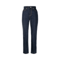 Alexander McQueen High-Waisted Boyfriend Jeans "Blue Jean"