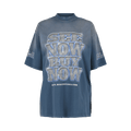 Balenciaga Medium Fit See Now Buy Now Graphic T-Shirt "Washed Blue"