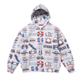 Supreme Flash Zip Up Hooded Sweatshirt "Ash Grey"
